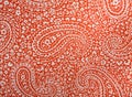 Colorful Paisley Cotton Fabric Background