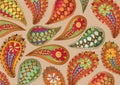 Colorful paisley pattern Royalty Free Stock Photo