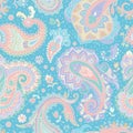 Colorful Paisley pattern for textile, cover, wrapping paper, web. Ethnic vector wallpaper with decorative elements. Indian Royalty Free Stock Photo