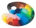 Colorful palette Royalty Free Stock Photo