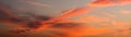 Panorama sky during sunset in the twighligth sky Royalty Free Stock Photo