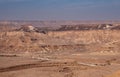 Colorful panoramic landscape of a remote desert region.