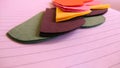 Colorful Paper art and craft background