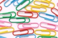 Colorful paper clips Royalty Free Stock Photo