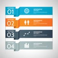 Colorful Paper Infographic Option Background