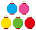 Colorful paper lanterns