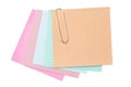 Colorful paper notes Royalty Free Stock Photo