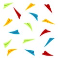 Colorful paper planes Royalty Free Stock Photo