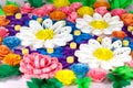 Colorful paper quilling flowers Royalty Free Stock Photo