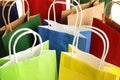 Colorful Paper Shopping Bags As Background