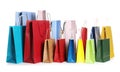 Colorful paper shopping bags Royalty Free Stock Photo