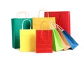 Colorful paper shopping bags Royalty Free Stock Photo