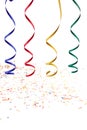 Colorful paper streamer Royalty Free Stock Photo