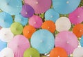 Colorful paper umbrella Royalty Free Stock Photo