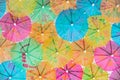 Colorful paper umbrellas