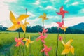 Colorful of Paper Windmill