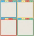 Colorful papers templates