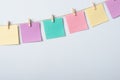 Colorful papers on threat Royalty Free Stock Photo