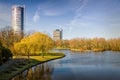 Colorful Parc Area in Germay (Bonn) in Autumn