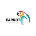 Colorful parrot logo design,modern bird logo, icon, symbol vector template Royalty Free Stock Photo