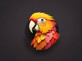 A colorful parrot logo for websites and channels