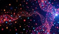 Colorful Particle Stream, Abstract, Data Flow