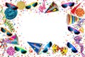 Colorful party carnival birthday celebration background Royalty Free Stock Photo
