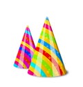 Colorful party hats for your holiday, isolated on