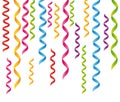 Colorful party streamers background. Celebration.