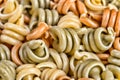 Colorful Italian pasta