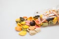Colorful pasta Royalty Free Stock Photo
