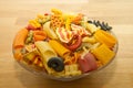 Colorful pasta mix Royalty Free Stock Photo