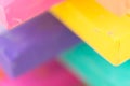 Colorful Pastel Chalk Colours Crayon Pieces Royalty Free Stock Photo