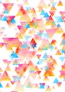 Colorful pastel triangles abstract tech low poly background Royalty Free Stock Photo