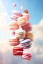 colorful pastries macarons dessert sweets confectionery