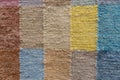 Colorful patchwork rug - detail tapestry