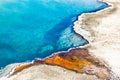 Colorful pattern of the Black Pool, Yellowstone National Park Royalty Free Stock Photo