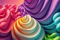 Colorful pattern cake ornament art background