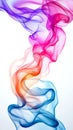 Colorful patterns blend to create a mesmerizing effect