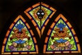 Colorful Patterns Stained Glass San Fernando Cathedral San Antonio Texas Royalty Free Stock Photo