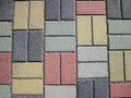 Colorful pavement abstract