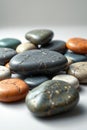 Colorful pebble close up material,Generative AI Royalty Free Stock Photo