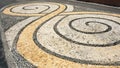 Colorful pebble stone flooring textured Royalty Free Stock Photo