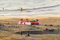 Colorful Pedal Boats On Las Americas Beach.