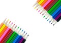 Colorful pencil color frame border background Royalty Free Stock Photo