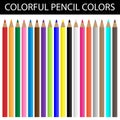 Colorful pencil colors Royalty Free Stock Photo