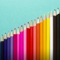 Colorful pencil crayons, Back to School concept Royalty Free Stock Photo