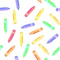 Colorful Pencil Seamless Pattern Royalty Free Stock Photo