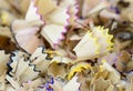 Colorful pencil shavings Royalty Free Stock Photo