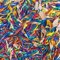 Colorful pencil shavings for background Royalty Free Stock Photo